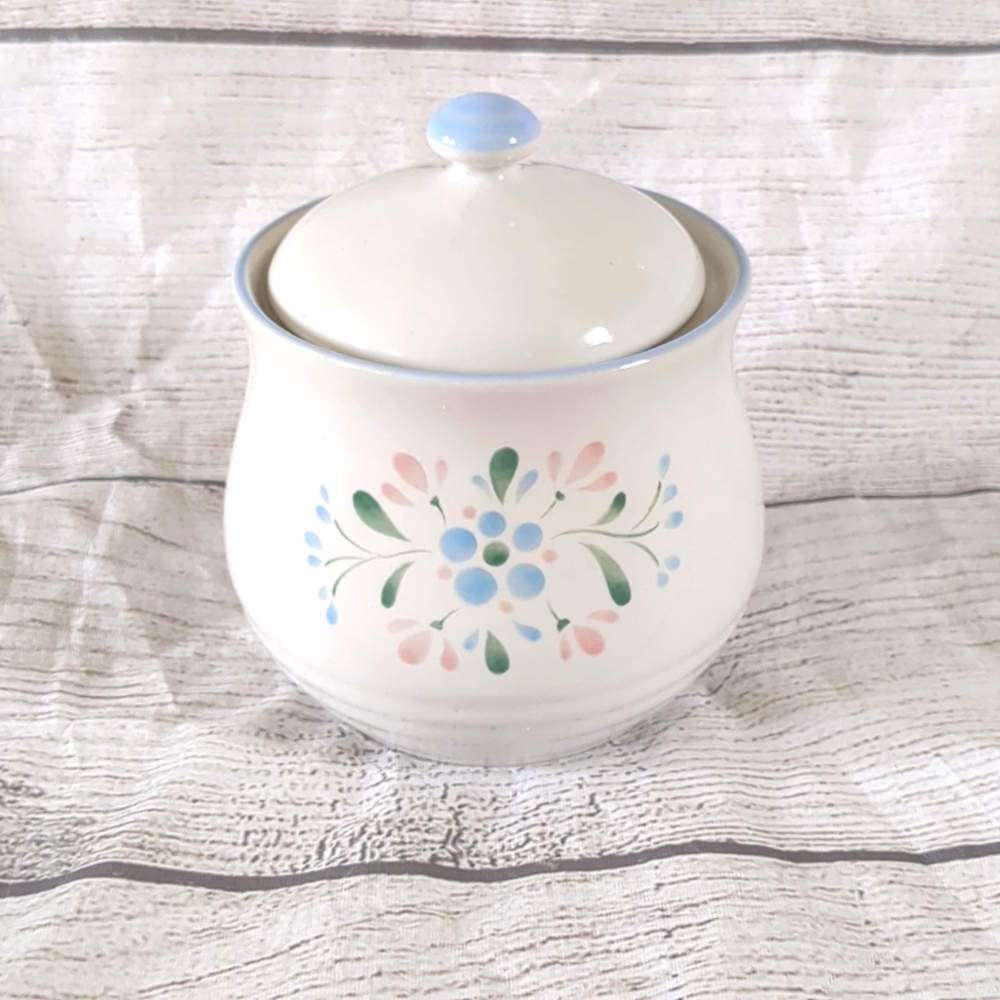 Fascino Stoneware By Yamaka Sugar Bowl Vintage 1980s 💮
